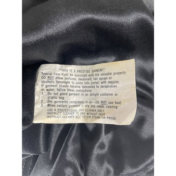 Vintage 80s Womens M Sequin Dolman Sleeve Top Shirt Three Flags California - Picture 7 of 10